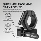 Barbell Clips, Barbell Clamps, Quick Release Olympic Barbell Clamps - Image 3