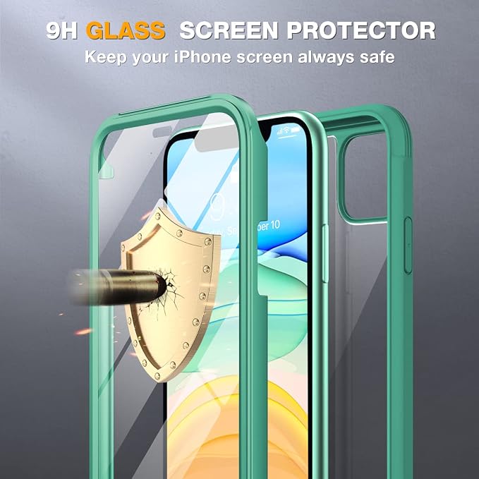 Miracase Glass Series for iPhone 11 Case 6.1 inch, Upgraded Full-Body Rugged - Image 3