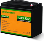 ECO-WORTHY 12V 50Ah Trolling Motor LiFePO4 Lithium Battery by ECO-WORTHY