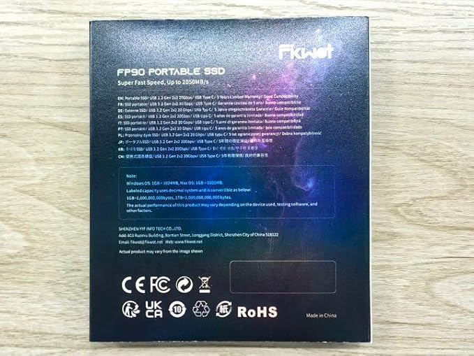 500GB Portable SSD, USB 3.2 Gen2 USB-C, IP68 Water & Dust Resistant, Shockproof - Image 11