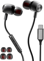 USB C Headphones for Samsung S26 S25 S24 S23 FE S22 S21 S20 A53 A54 Wired by TECHAIRLINE