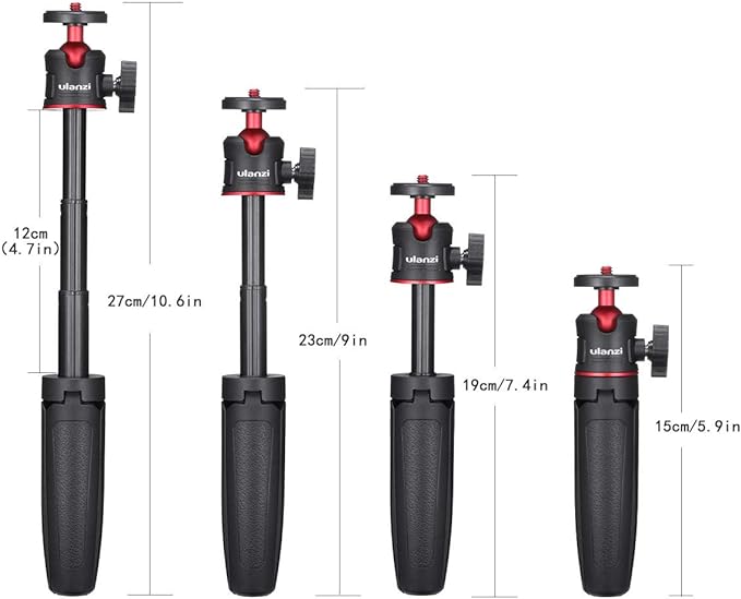 MT-08 Black Mini Tripod for Camera, 1/4" Screw Universal Tripod Compatible - Image 2