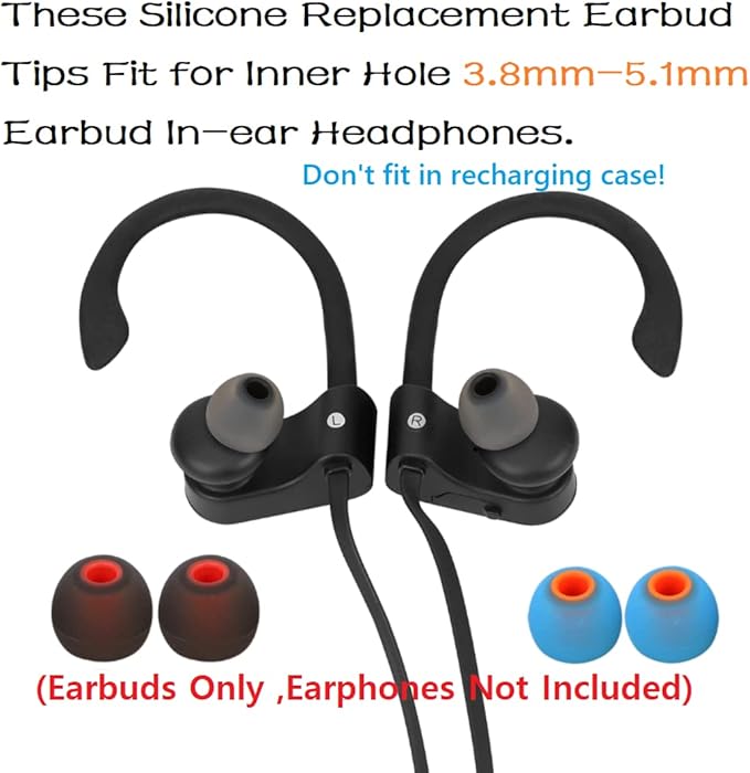 Earbuds Replacement Tips Silicone Earbud Tips Ear Bud Replacement Pieces Ear - Image 4