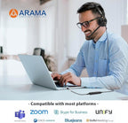 Headset with Microphone Noise Cancelling & Audio Controls Ultra Comfort - Image 8