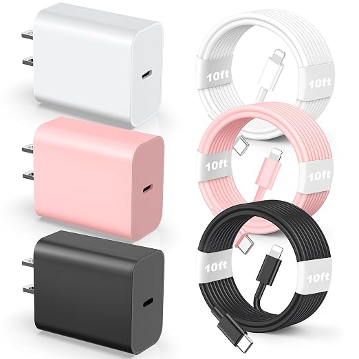 Compatible with iPhone 14 13 12 Charger, 20W Fast Charging Wall Charger by happymovement