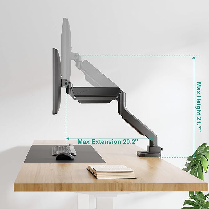 WALI Ultrawide Monitor Arm for 13 to 49 Inch Heavy Duty Curved Screens - Image 10