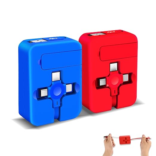 2 Pcs 3 in 1 Retractable Multi Chargers Cable by Gartmost