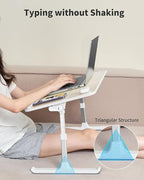 Laptop Desk for Bed, SAIJI Lap Desks Bed Trays for Eating Writing, Adjustable - Image 3