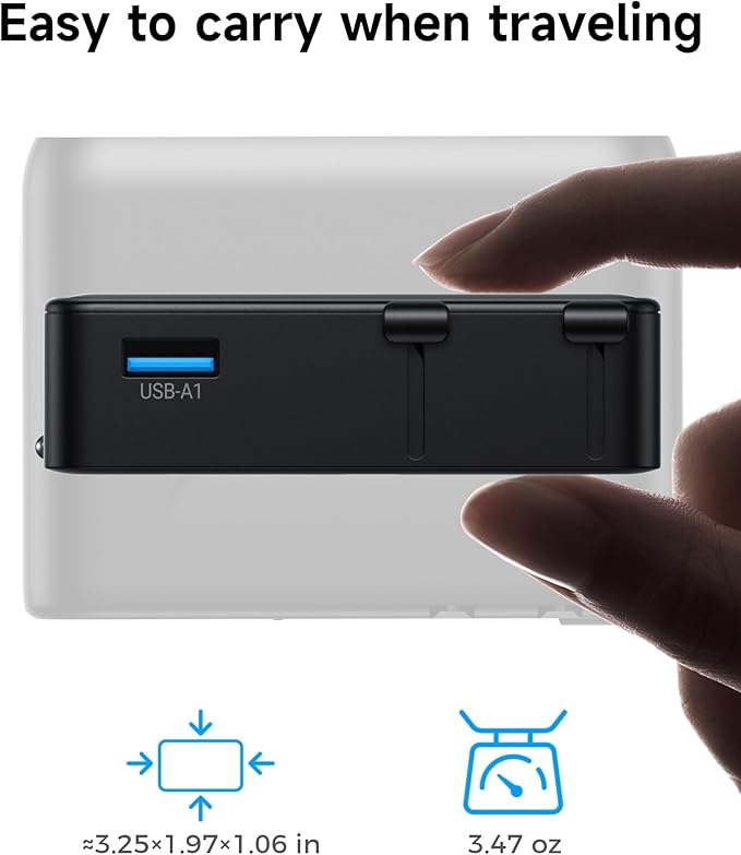 Universal Travel Adapter, 2026 Ultra-Slim 25W PD Fast Charger, 4-Port - Image 6
