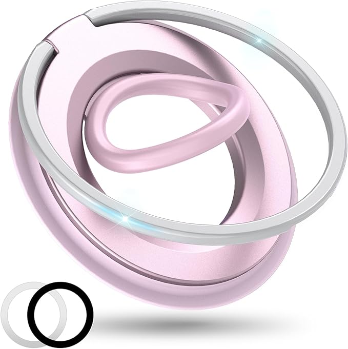 Magnetic Phone Grip for MagSafe Ring Holder, Two-Sided Magnets Phone Ring Grip by Unknown