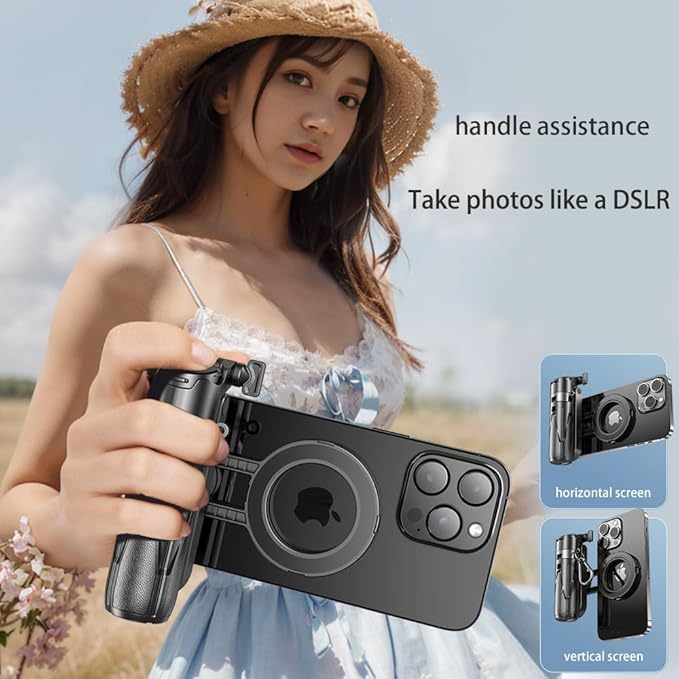 4-in-1 Multi-Functional 360° Rotating Mini Magnetic Portable Selfie Stick - Image 2
