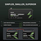 OKMO 24V 100Ah LiFePO4 Lithium Battery - Image 7