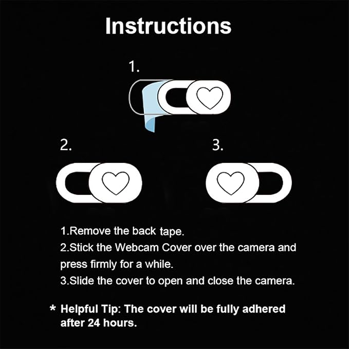 Webcam Cover 3 Pack Ultra Thin Slide Laptop Camera Cover - Image 6