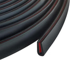 Rubber Edge Trim, Self Adhesive1/16 U Channel Edge Trim, Fit from 0 to 3/32" by Protalwell