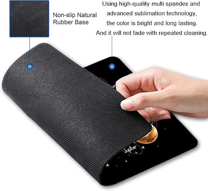 Solar System Planets Stars and Milky Way Galaxy Space Gaming Mouse Pad Square - Image 2