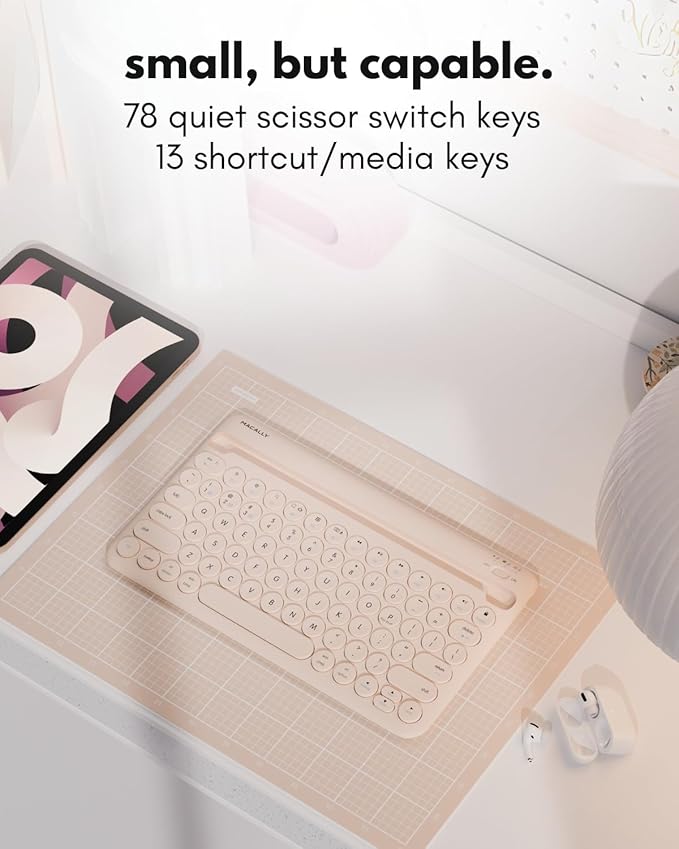 Macally Bluetooth Keyboard for Tablet | Wireless Keyboard for iPad mini/Pro/Air - Image 5