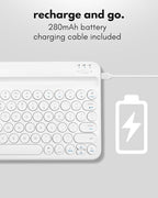 Macally Bluetooth Keyboard for Tablet | Wireless Keyboard for iPad mini/Air/Mini - Image 6