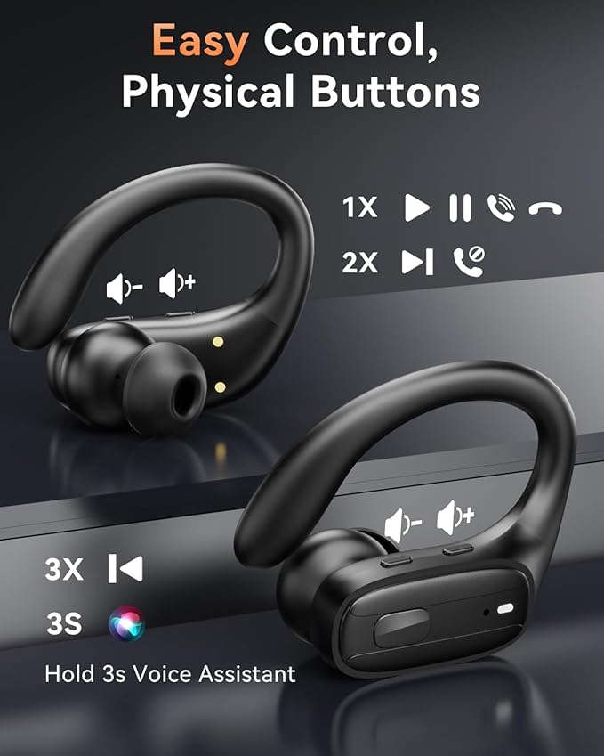 LEEMC Wireless Earbuds, 80Hr Playtime Ear Buds - Image 6