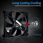 Quiet 140mm USB Fan, 5V USB Portable Cooling Fan - Image 5