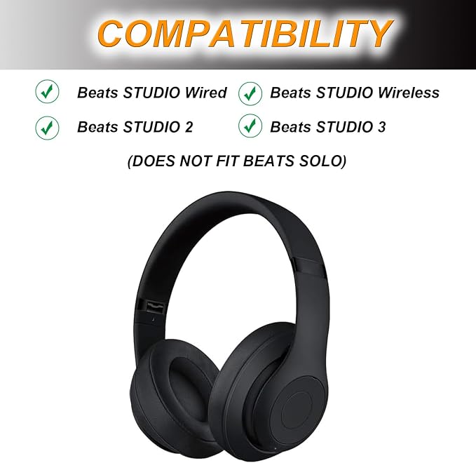 Replacement Ear Pads Cushions for Beats Studio（B0501、B0500），Beats Studio 2 & - Image 4