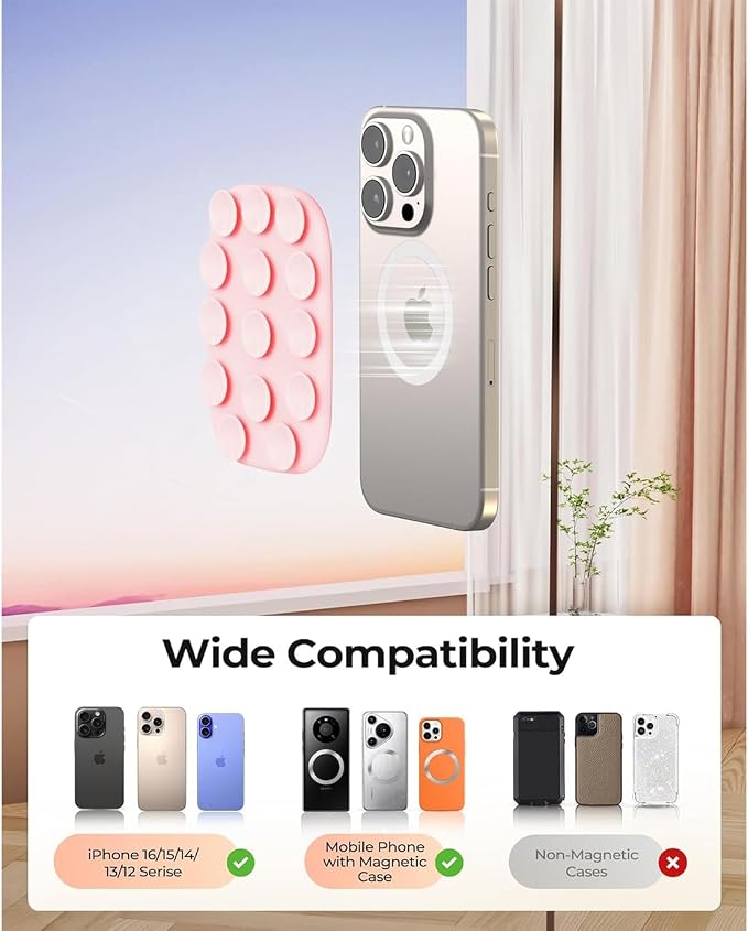 Magnetic Phone Suction Grip, Shower Phone Holder - Image 6
