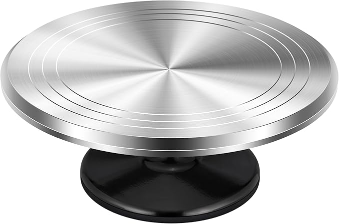 Kootek Aluminium Alloy Revolving Cake Stand 12 Inch Rotating Cake Turntable by Kootek