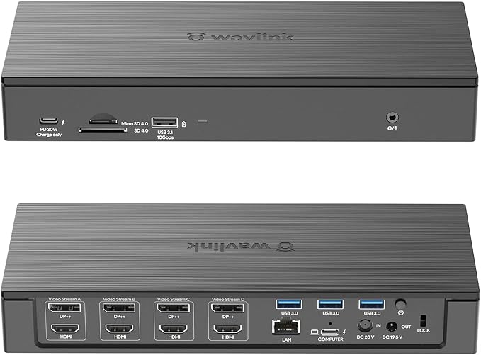 WAVLINK DisplayLink Laptop Docking Station by WAVLINK%C2%AE
