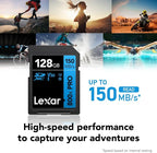 Lexar 128GB High-Performance 800x PRO SD Card, - Image 2