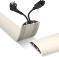 Floor Cord Cover, Cable Protector, 0.63W x 0.31H inches, Wire Cover by DBHXXMB-HH