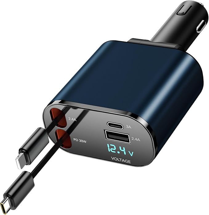 Retractable Car Charger Compatible - Image 5