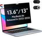 Magnetic Privacy Screen for Macbook Air 13.6/13 Inch, Removable Matte Anti by peslv