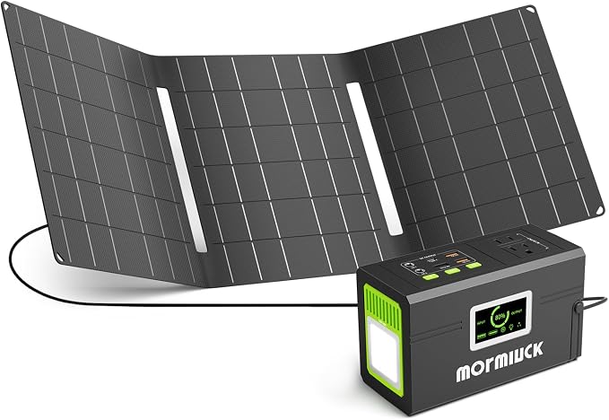 Solar Generator, 127W 88.8Wh Portable Power Station by mormluck