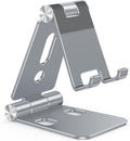 OMOTON Foldable Cell Phone Stand, C4 Portable Aluminum Phone Holder, Adjustable by OMOTON