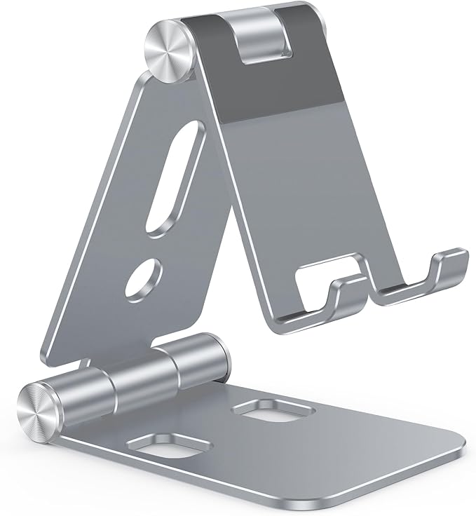 OMOTON Foldable Cell Phone Stand, C4 Portable Aluminum Phone Holder, Adjustable by OMOTON