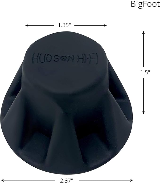 Speaker Isolation Feet – 8-Pack 1.5" Bigfoot Rubber Pads by Hudson Hi-Fi – - Image 2