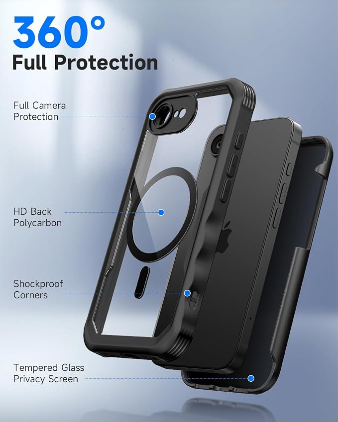 seacosmo for iPhone 16e Case, Full Body Bumper - Image 3