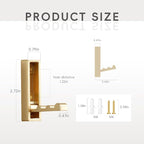 Folding Wall Hooks, 4 Pack Rustproof Zinc Alloy Folding Coat Hooks, Heavy Duty - Image 3