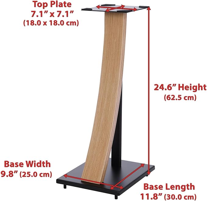 EXIMUS One Pair Fixed Height Universal Speaker Floor Stands - Image 5