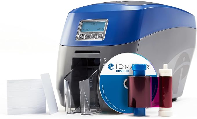 ID Maker Apex 2 Sided Card Printer Machine & Supply Kit by IDCardPros