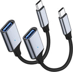 USB C to USB 3.0 Adapter, Type C Male to USB Female OTG Cable Thunderbolt3 to by QimKero
