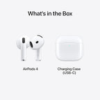 Apple AirPods 4 Wireless Earbuds, Personalized Spatial Audio, Sweat and Water - Image 6