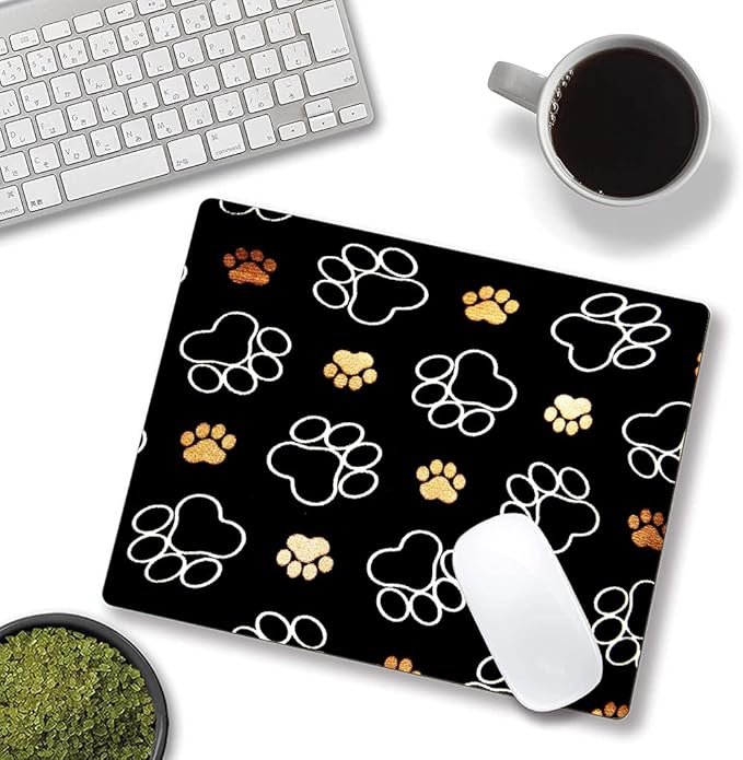 Hokafenle Mouse Pad, Cute Dog Paw Mouse Pad Design, Mouse Mat Square Waterproof - Image 4
