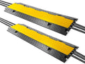 Pyle Ramp-3 Channel Rubber Floor Cord Concealer-Heavy Duty Cable Protector by PyleUSA