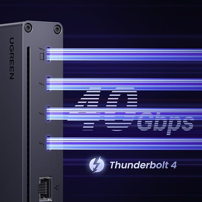 UGREEN Revodok Max 208 Thunderbolt 4 Dock 8-in-1 40Gbps TB4 Hub 3 x TB 4 Dual - Image 4