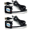 FainWan 2pcs USB 5V DC Fan 2510 Small 2 pin Cooling Cooler Computer 25mm X 10mm by FainWan
