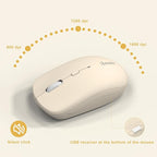 Wireless Keyboard and Mouse Combo, Full-Sized Wireless Keyboard and Adjustable - Image 7