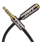 J&D 3.5mm TRRS Cable, 1/8 Inch 4 Pole TRRS Jack Male to Female Auxiliary by JDTech