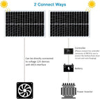 50W 12V Solar Panel, High Efficiency Monocrystalline Solar Maintainer, - Image 5