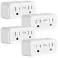 KMC Smart Plug Duo 4-Pack, 2-Outlet Wall Plug Extender, Smart Outlet Splitter by KMC