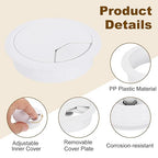 uxcell 6 Pcs 80mm Desk Grommet, Plastic Cable Hole Cover, Wire Cord Cable - Image 3